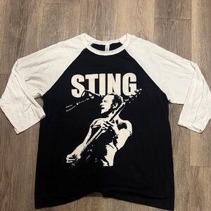 Sting Concert Tour Shirt Graphic Tee Unisex Size Large